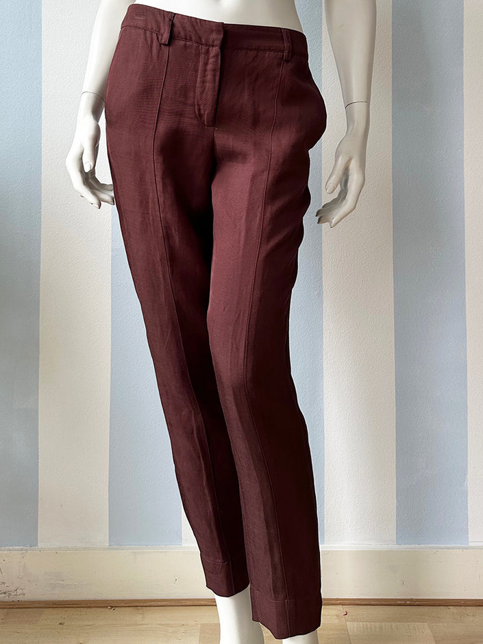 Roodbruine broek