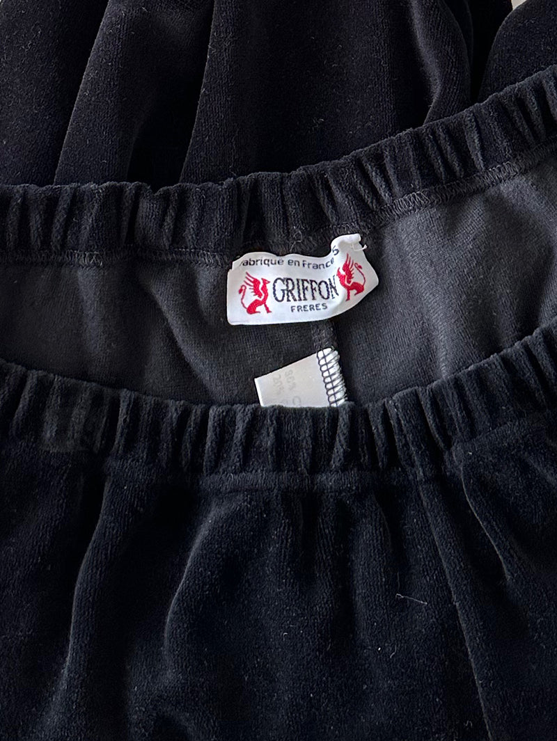 Zwart velours pak