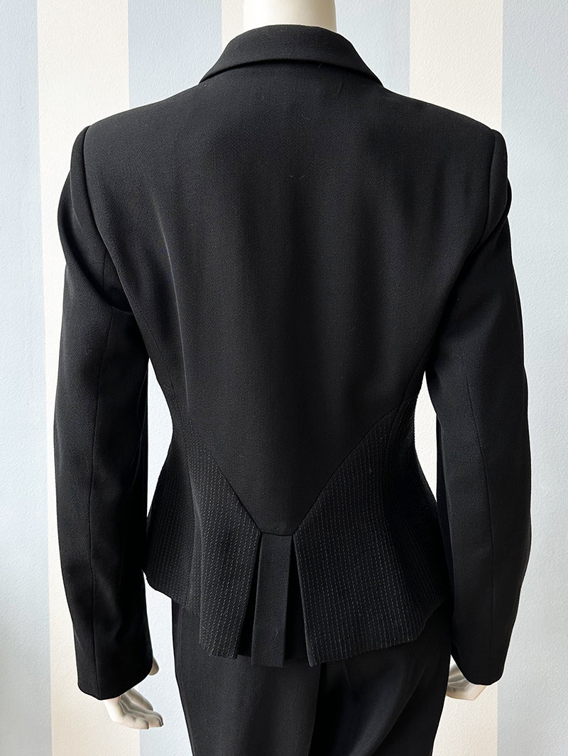 Zwart wollen designer jasje