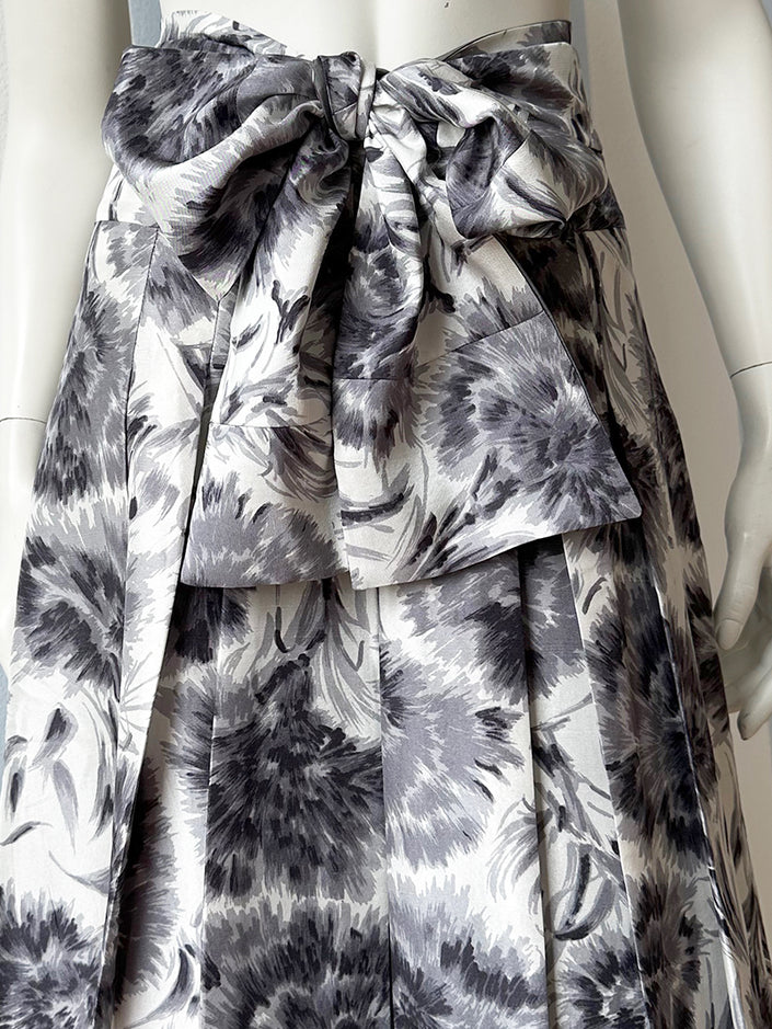 Zijden floral plooirok