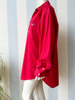 Rode oversized designer overhemd