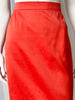 Oranje/rood designer kokerrokje