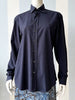Donkerblauwe designer blouse
