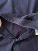 Donkerblauwe designer blouse