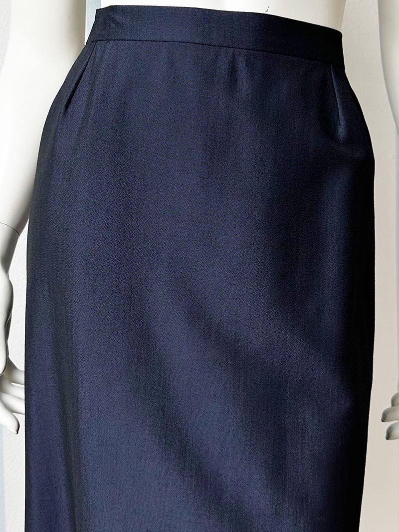 Donkerblauwe designer kokerrok