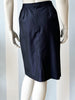 Donkerblauwe designer kokerrok