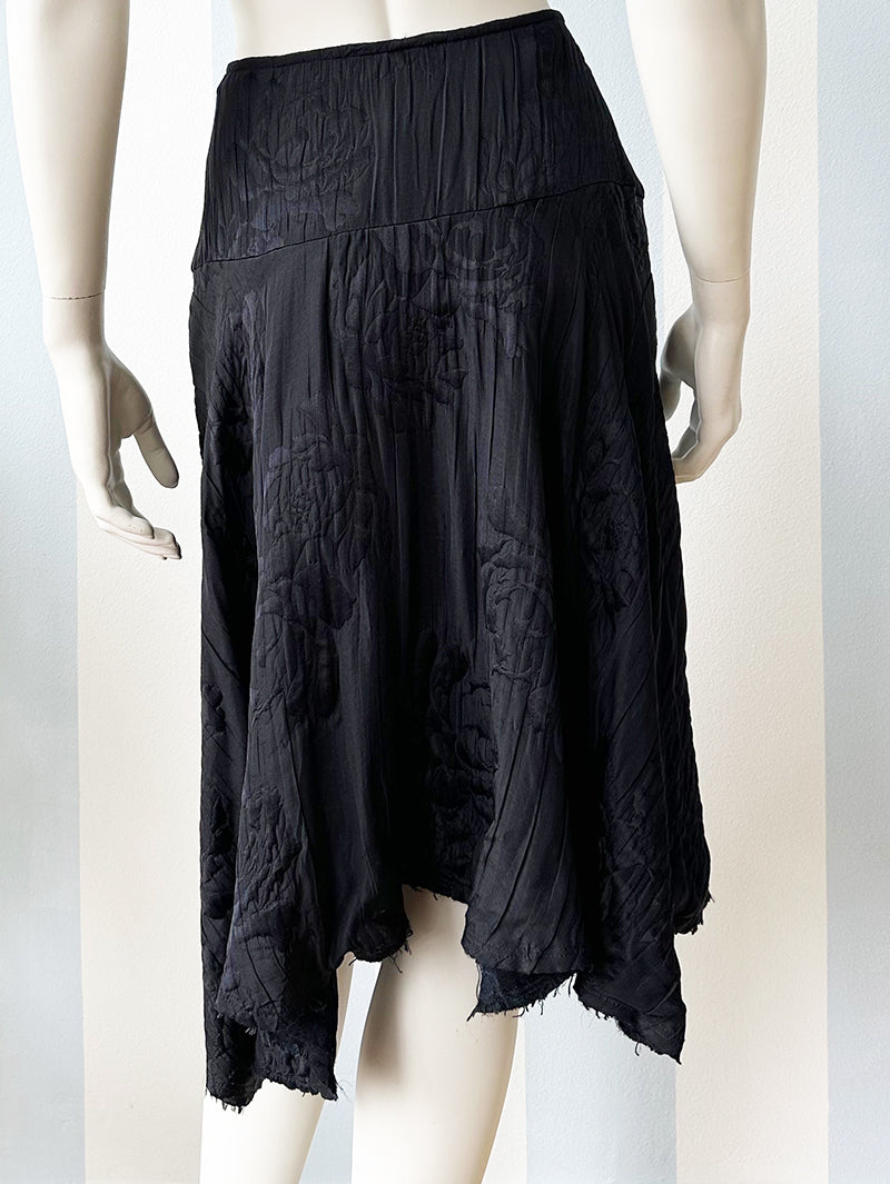 Zwarte jacquard designer rok