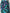 Donkerblauwe floral rok