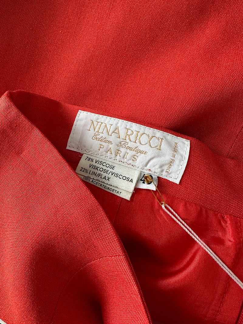 Rood designer kokerrokje