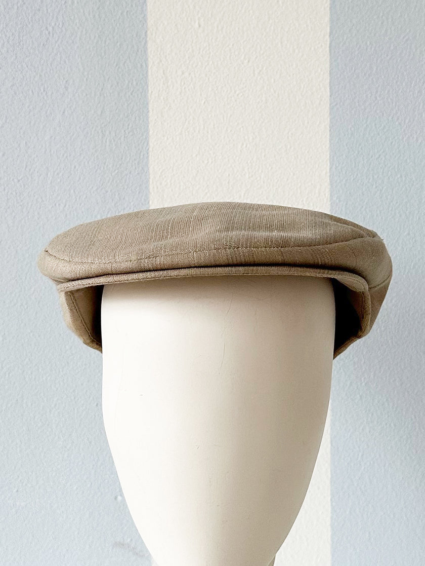 Lichtgrijze ruiten flatcap