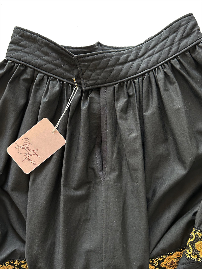 Zwart/gouden quilted rok