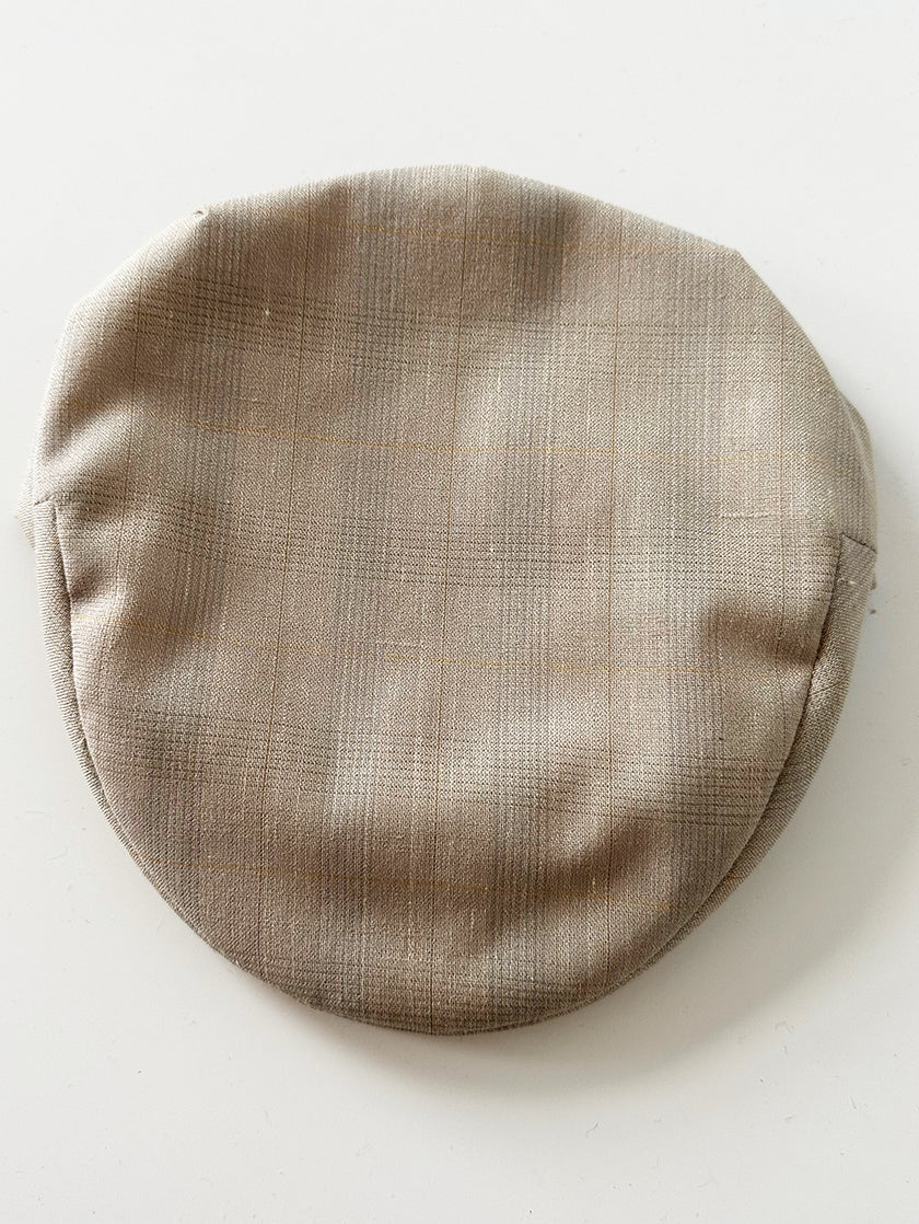 Lichtgrijze ruiten flatcap
