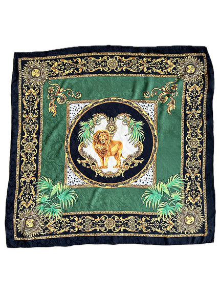 Zijden sjaal met leeuw