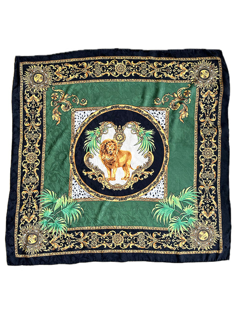 Zijden sjaal met leeuw