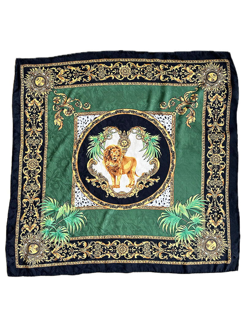 Zijden sjaal met leeuw