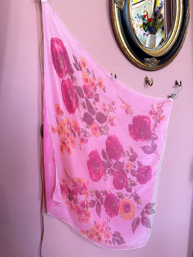 Floral zijden sjaal uit Lyon
