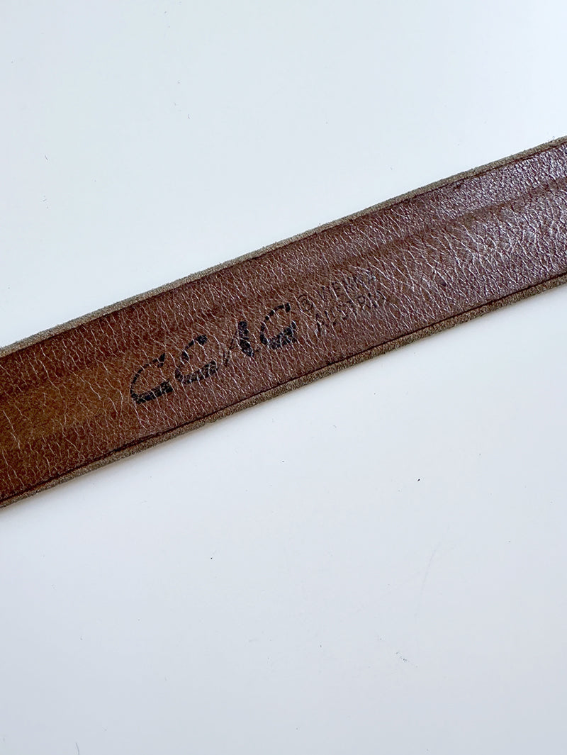 Taupe leren ceintuur