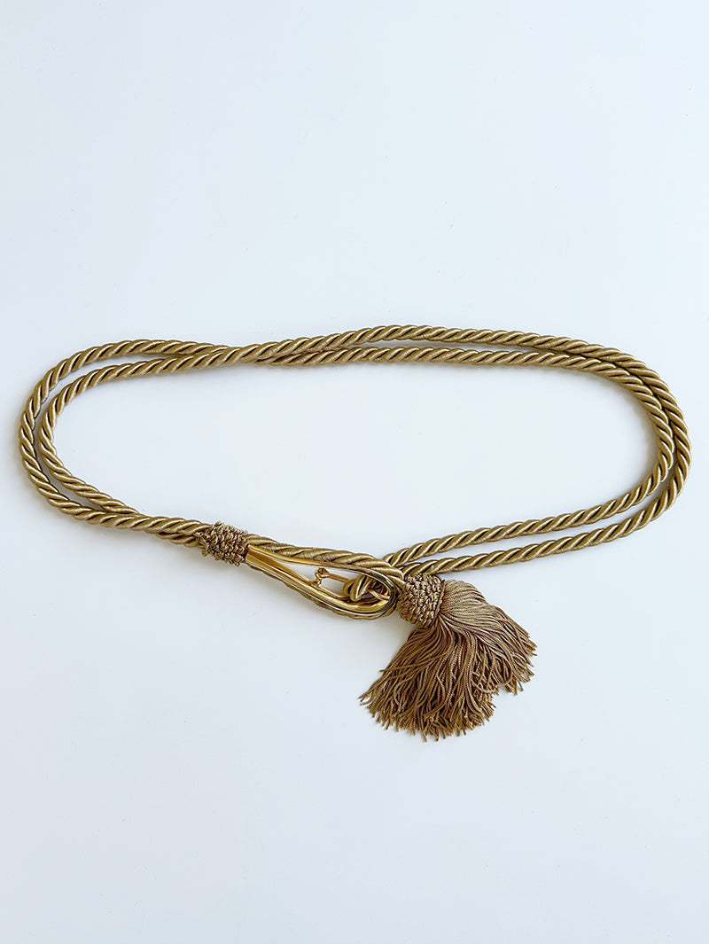 Gouden koord ceintuur met tassel