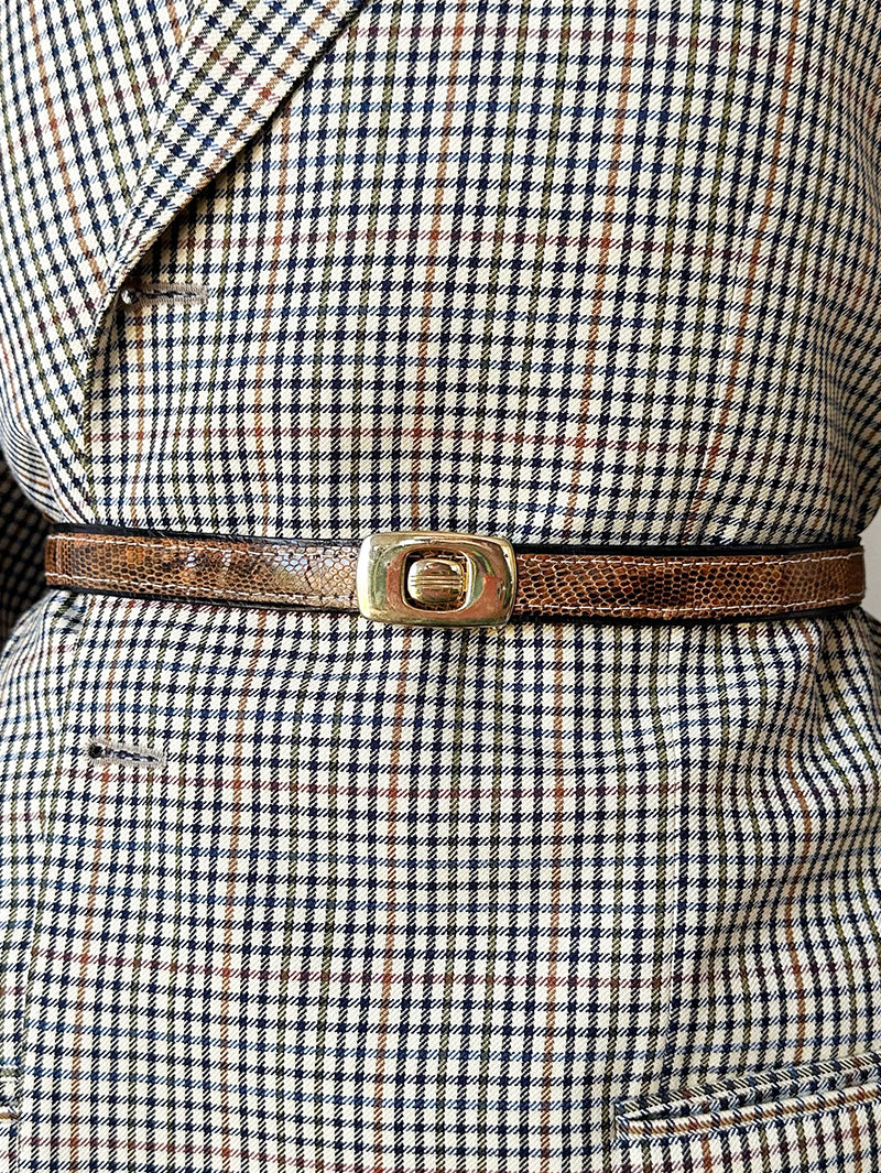 Slangenleren ceintuur