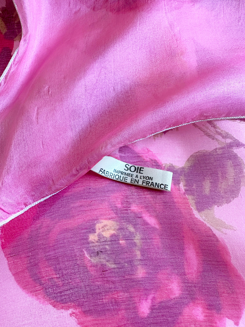 Floral zijden sjaal uit Lyon