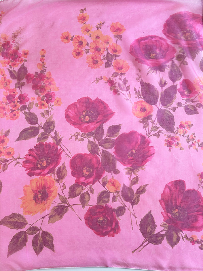 Floral zijden sjaal uit Lyon