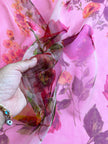Floral zijden sjaal uit Lyon