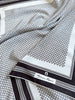 Zijden designer monogram sjaal