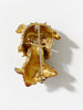 Gouden hondje broche