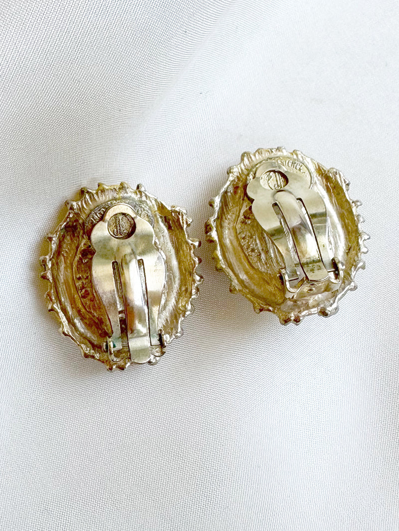 Faux parel designer oorbellen