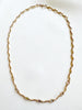 Verguld collier met steentjes