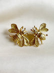 Gouden bijen broche