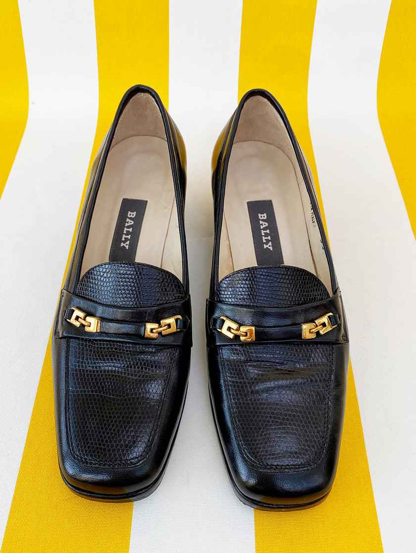 Zwarte leren pumps | 35