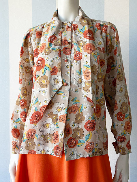 Floral strikblouse