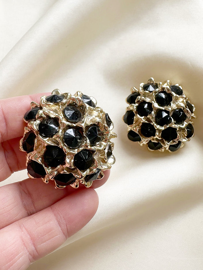 Grote ronde clip oorbellen