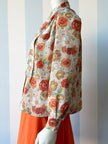 Floral strikblouse