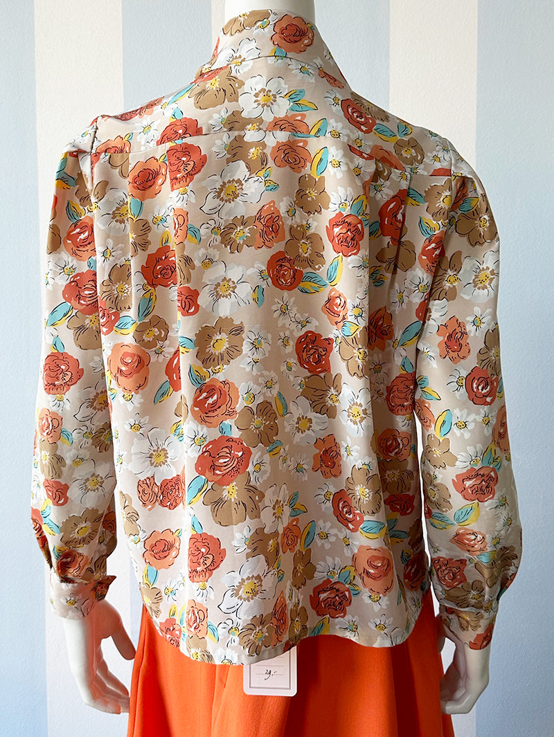 Floral strikblouse