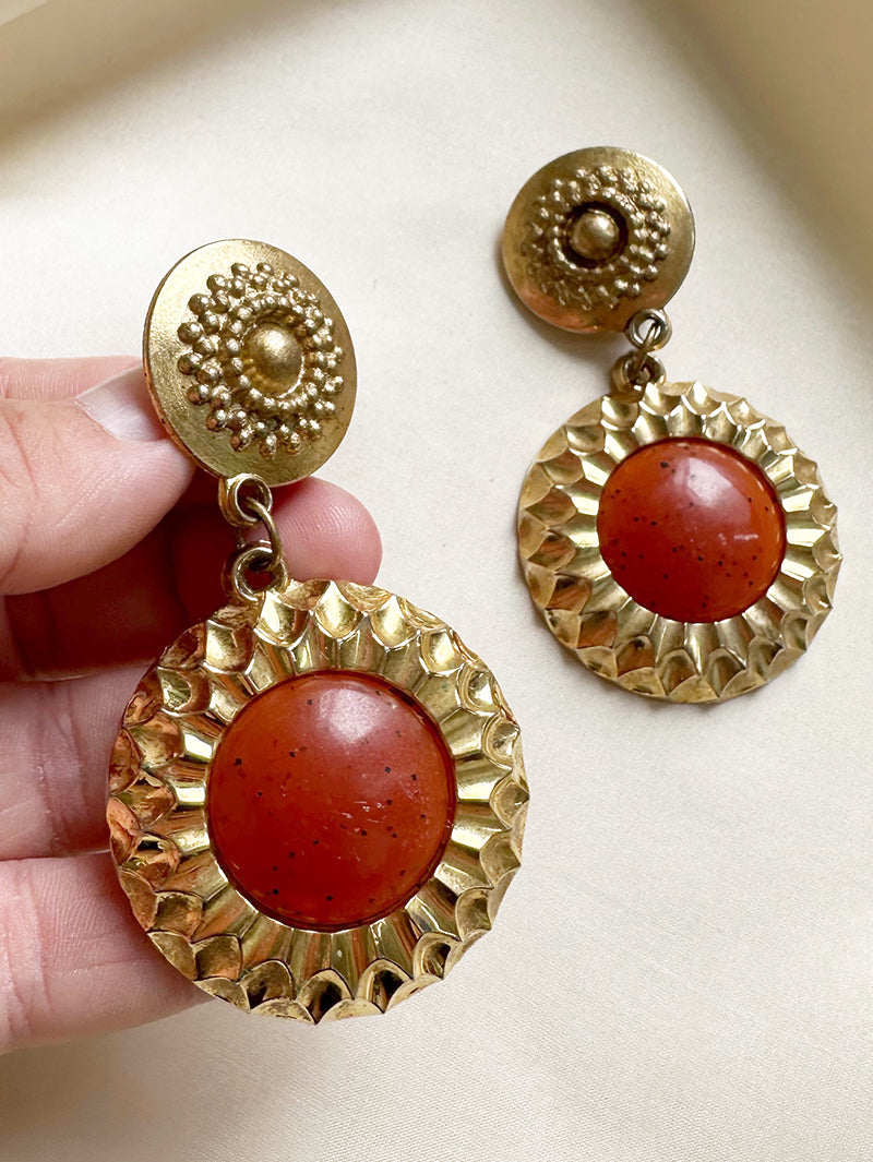 Grote gouden oorhangers