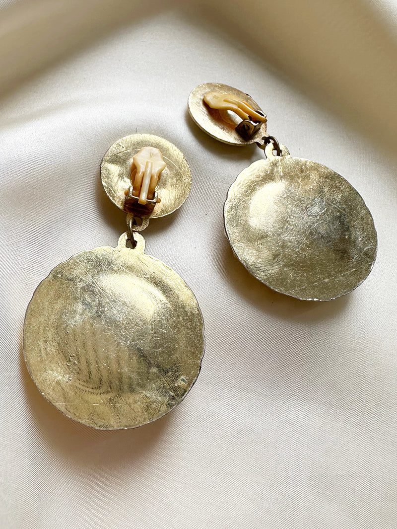 Grote gouden oorhangers