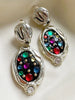 Grote oorhangers met strass