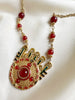Gouden ketting met grote hanger