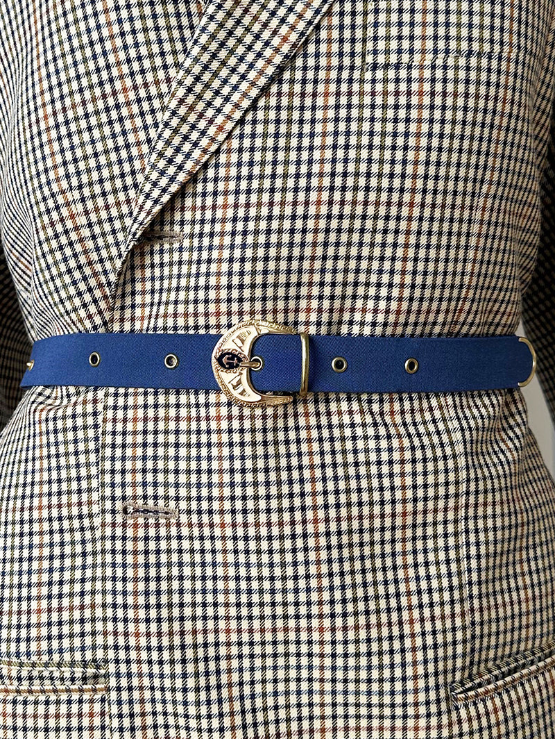 Blauwe riem met anker