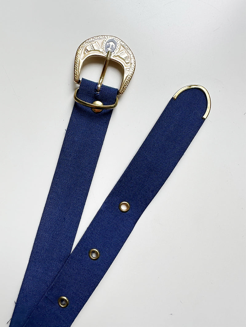 Blauwe riem met anker