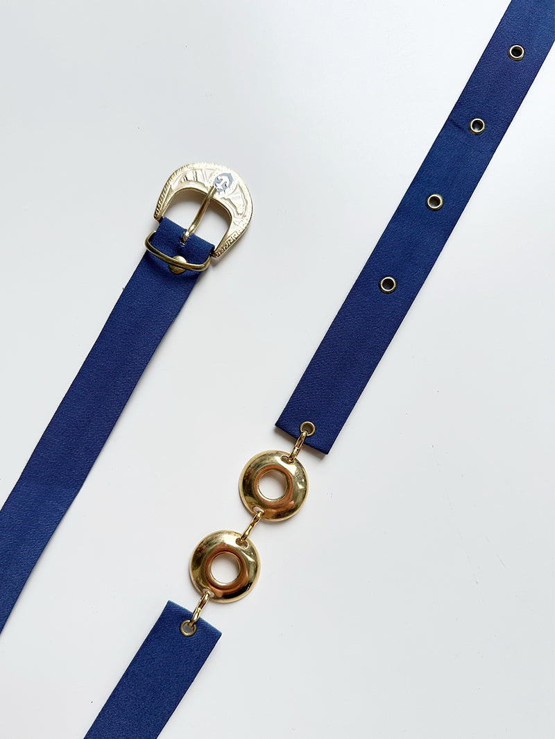 Blauwe riem met anker