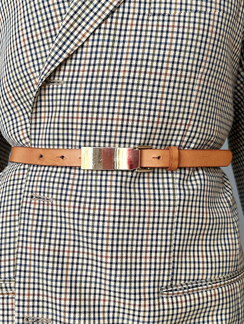 Smalle leren ceintuur