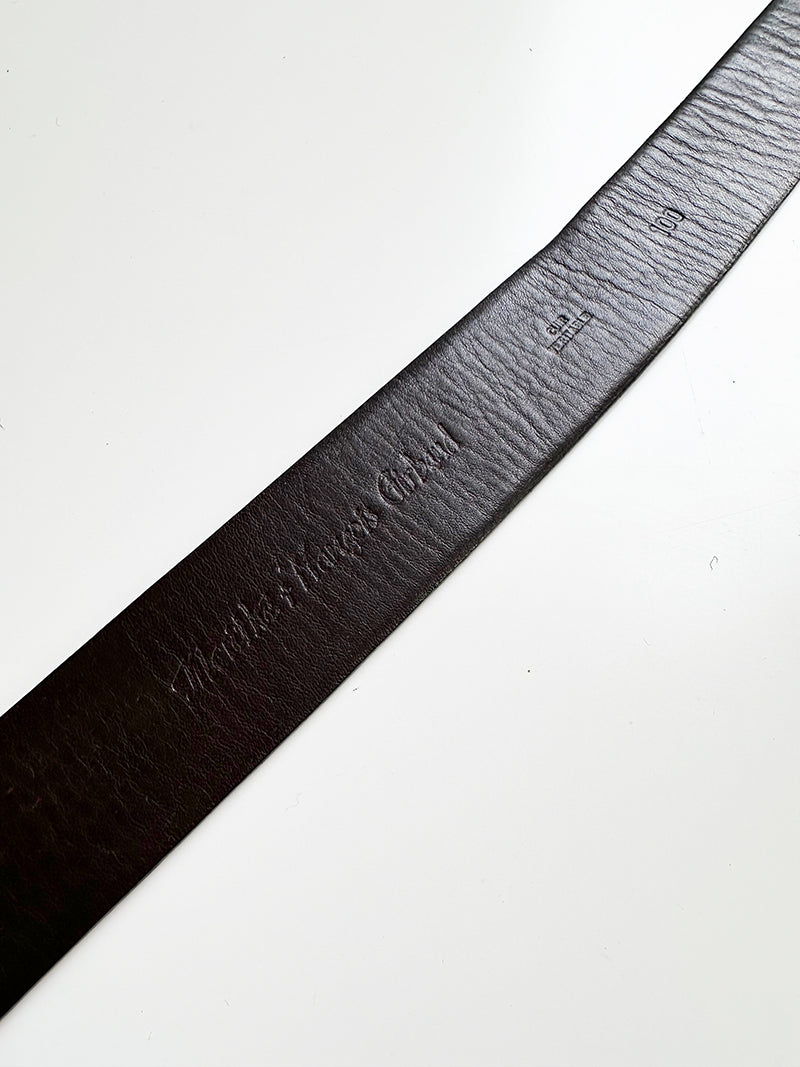 Bruine leren designer ceintuur