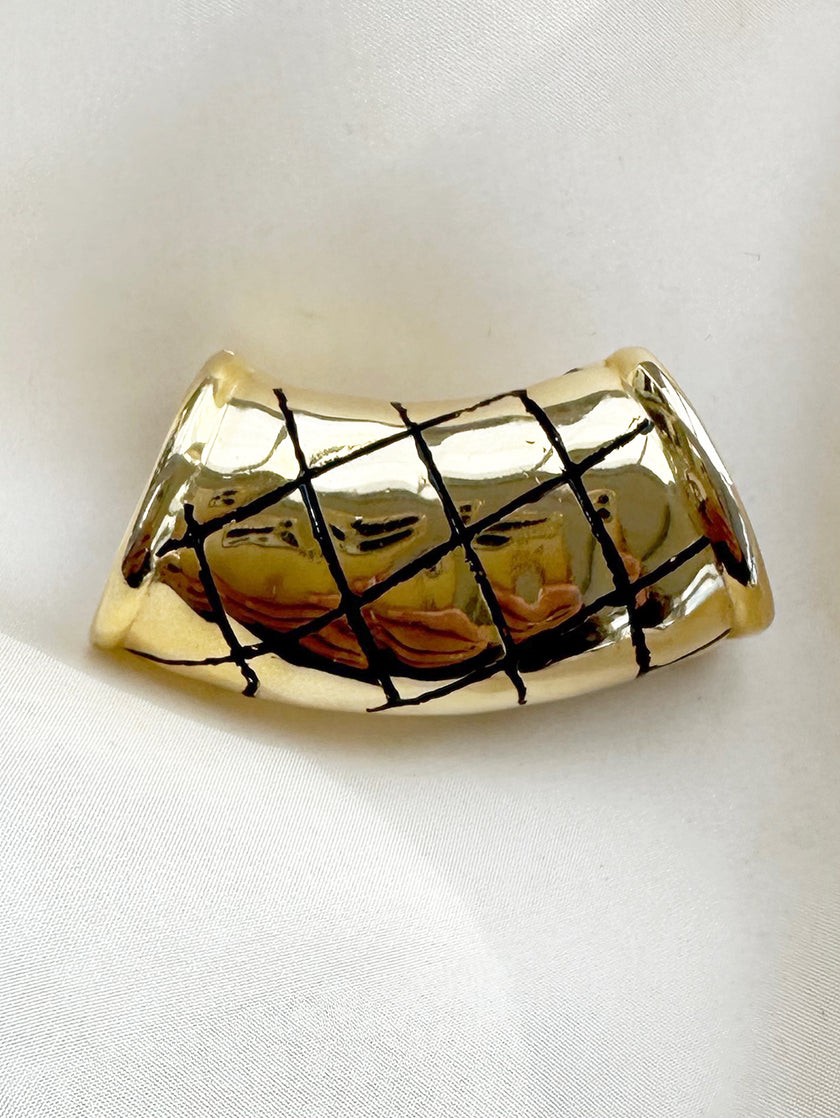 Grote vergulde sjaalring