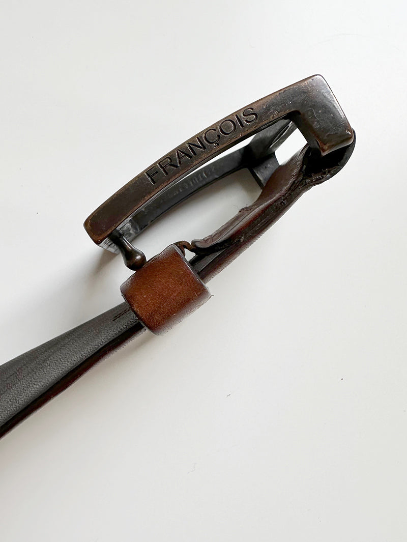 Bruine leren designer ceintuur