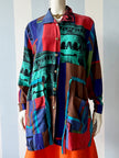Getailleerde zijden blouse