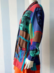 Getailleerde zijden blouse