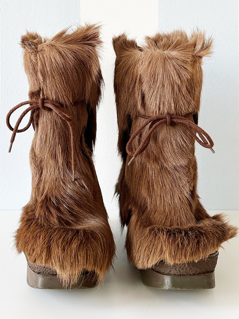 70s geitenhaar laarzen | 36